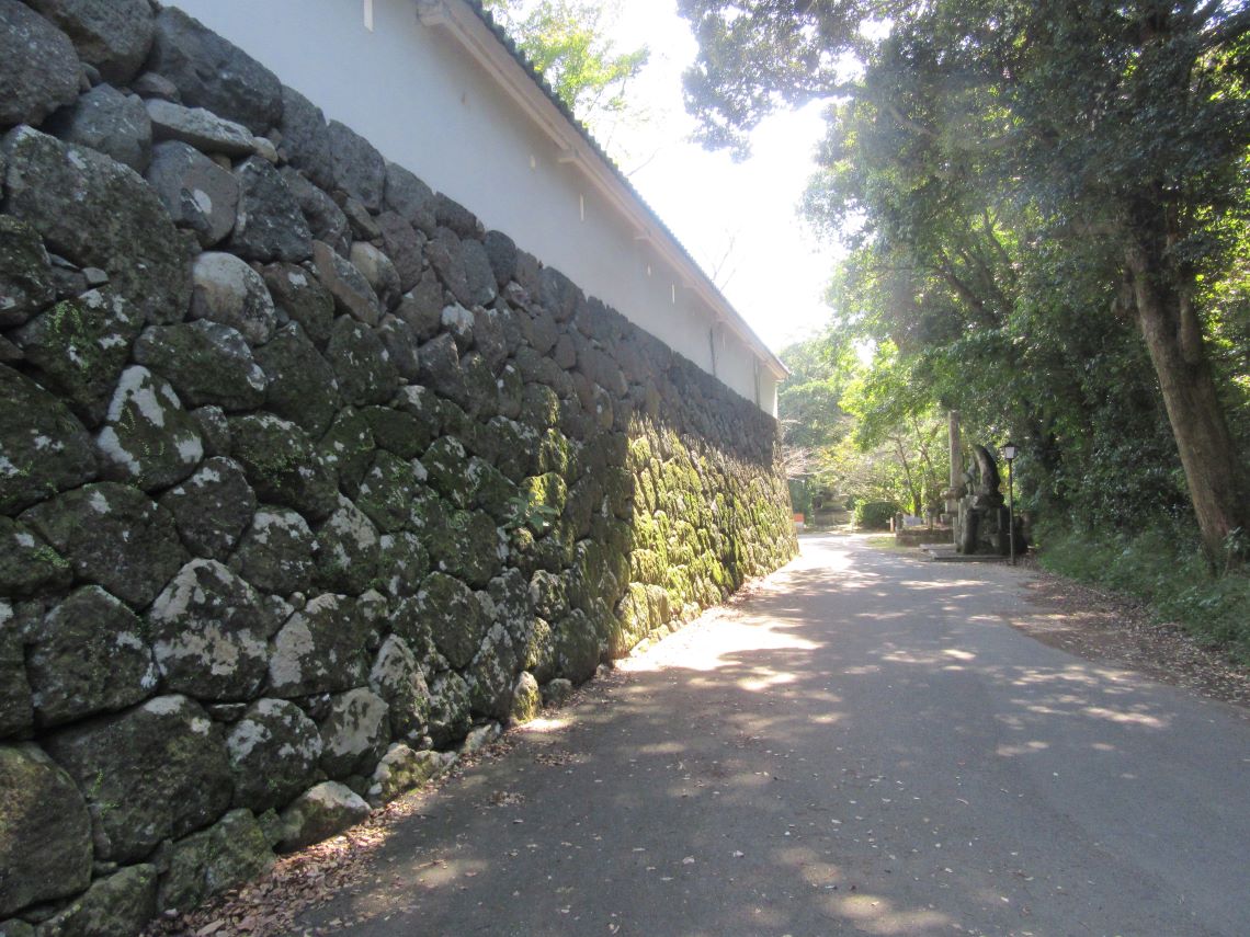長崎県大村市の大村公園にある玖島城(大村城)跡の石垣