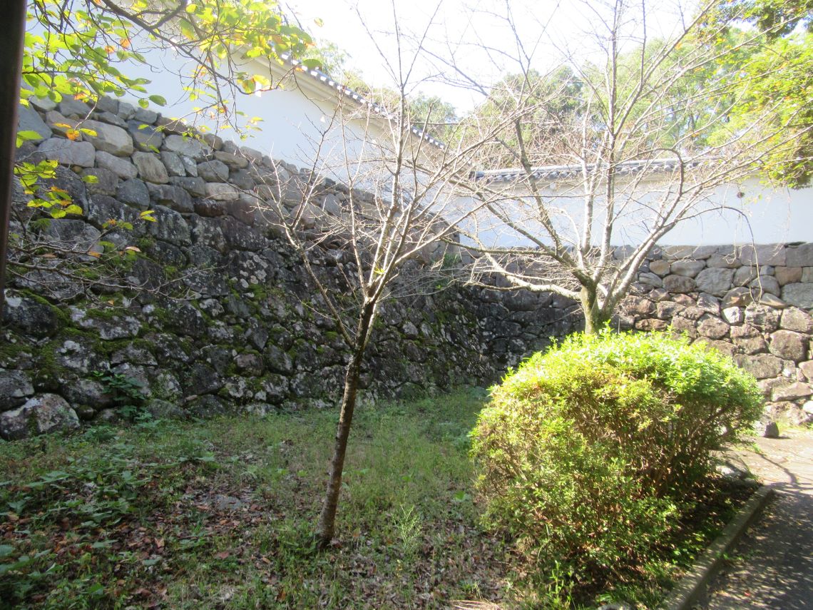 長崎県大村市の大村公園にある玖島城(大村城)跡の石垣