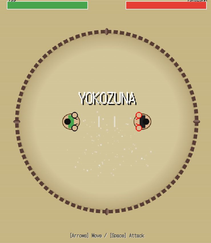 レトロ風相撲ゲーム