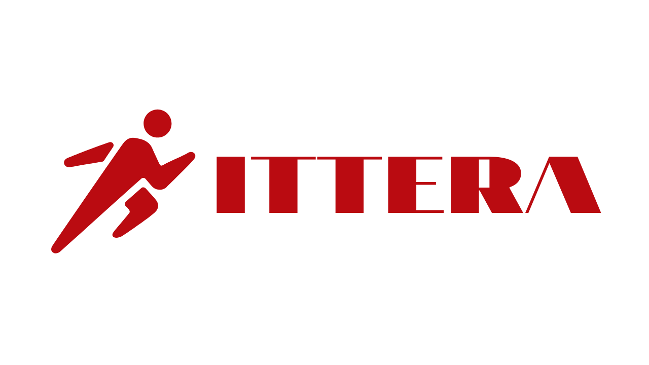 「行ってらっしゃい」を題材にした架空の企業ロゴ『ITTERA』。