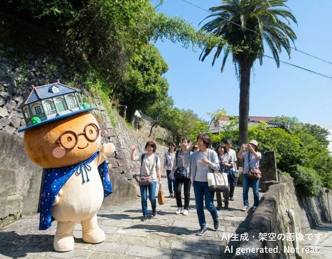 オランダ坂にいるながぷく