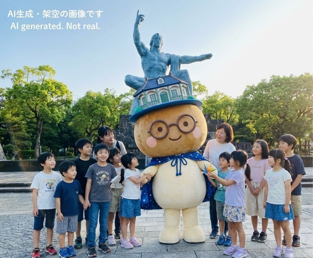 平和公園にいるながぷく